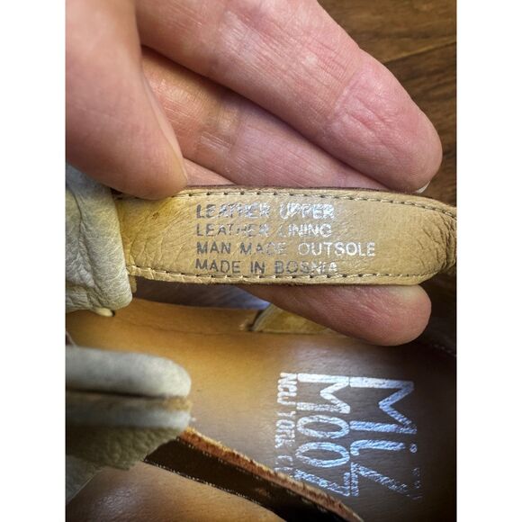 MIZ MOOZ New York Found Genuine Leather Sandal, Ankle Buckle, Linen, Sz 40 - Picture 10 of 11